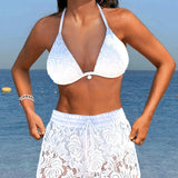 Sofía™ | Elegantiškas lygių nėrinių bikinis