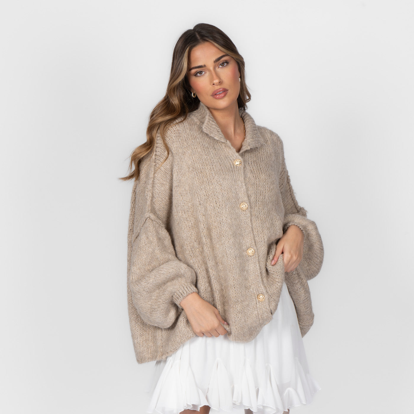Elena | Oversize megztas megztinis