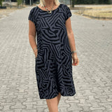 Avanille | Vasarinė suknelė su apvalia iškirpte
