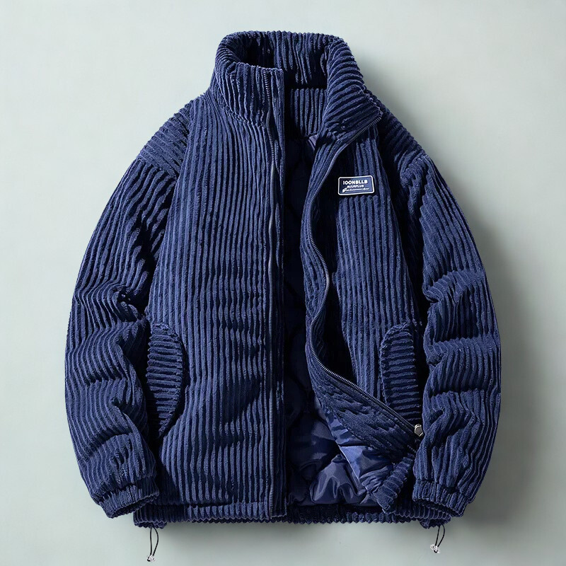 Patrik | Vyriška veliūrinė medvilninė striukė su pamušalu