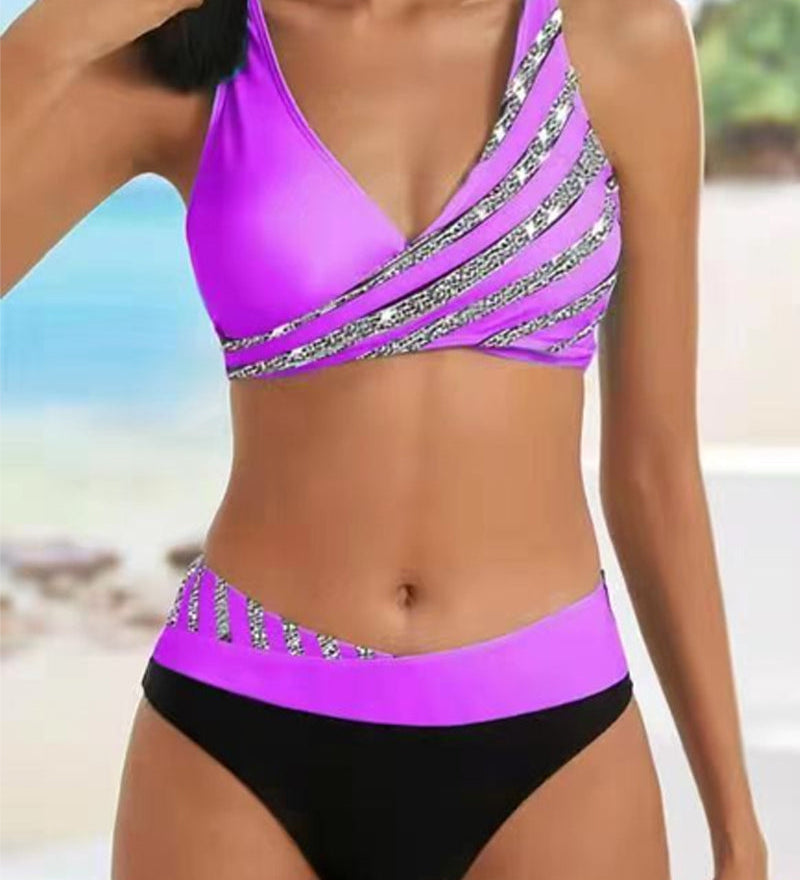 Candela™ | Bikinis su šiltų atspalvių raštu