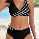 Candela™ | Bikinis su šiltų atspalvių raštu