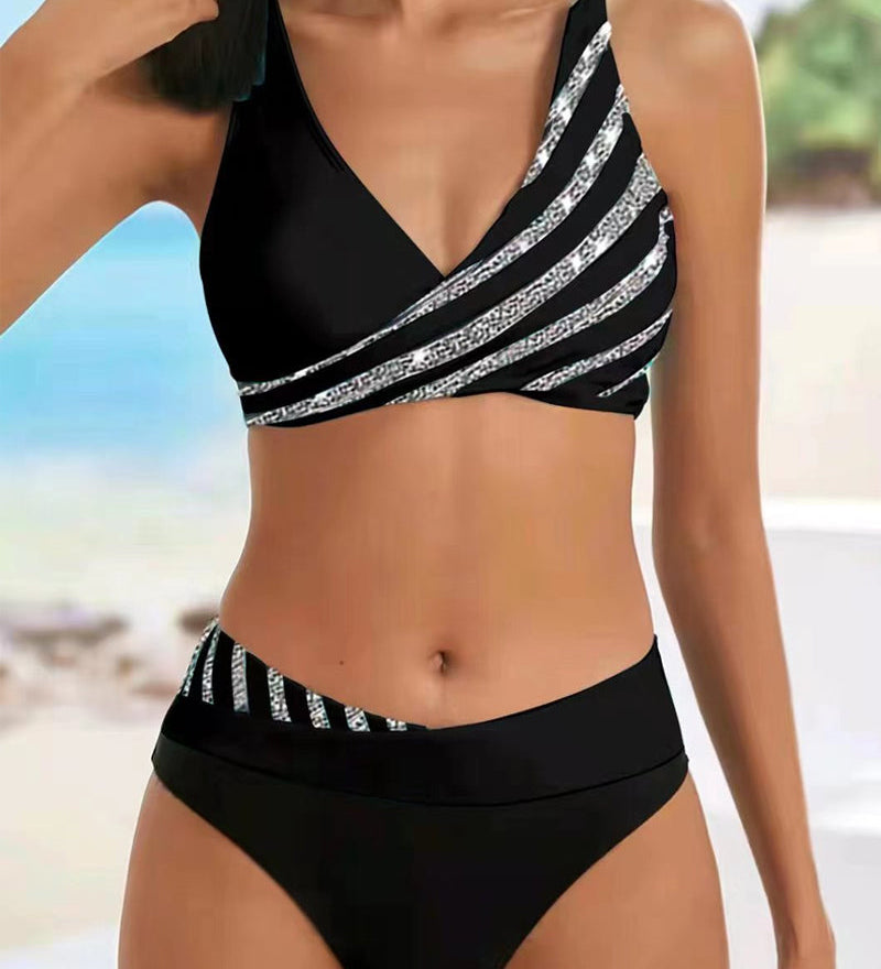 Candela™ | Bikinis su šiltų atspalvių raštu