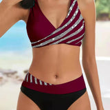 Candela™ | Bikinis su šiltų atspalvių raštu