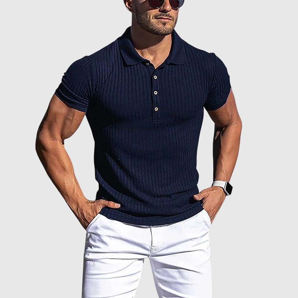 Libuše – Elegantiški dryžuoti polo marškinėliai