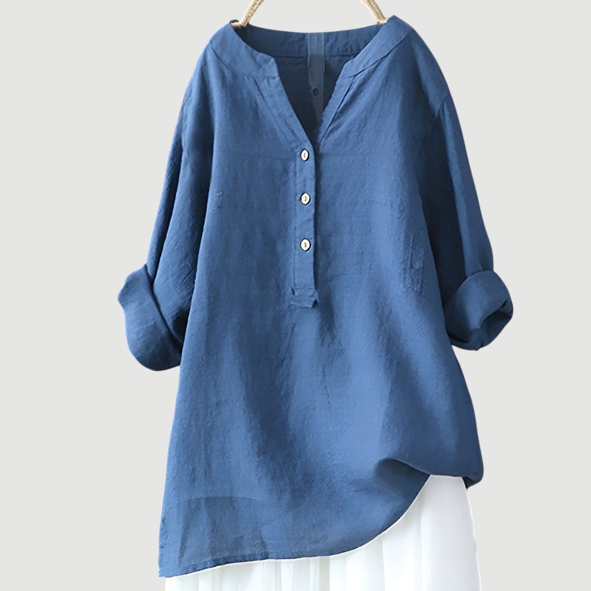 Freja | Lengvas ir patogus moteriškas lininis topas