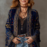 Kirra | Boho stiliaus siuvinėtas kimono